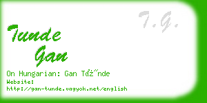 tunde gan business card